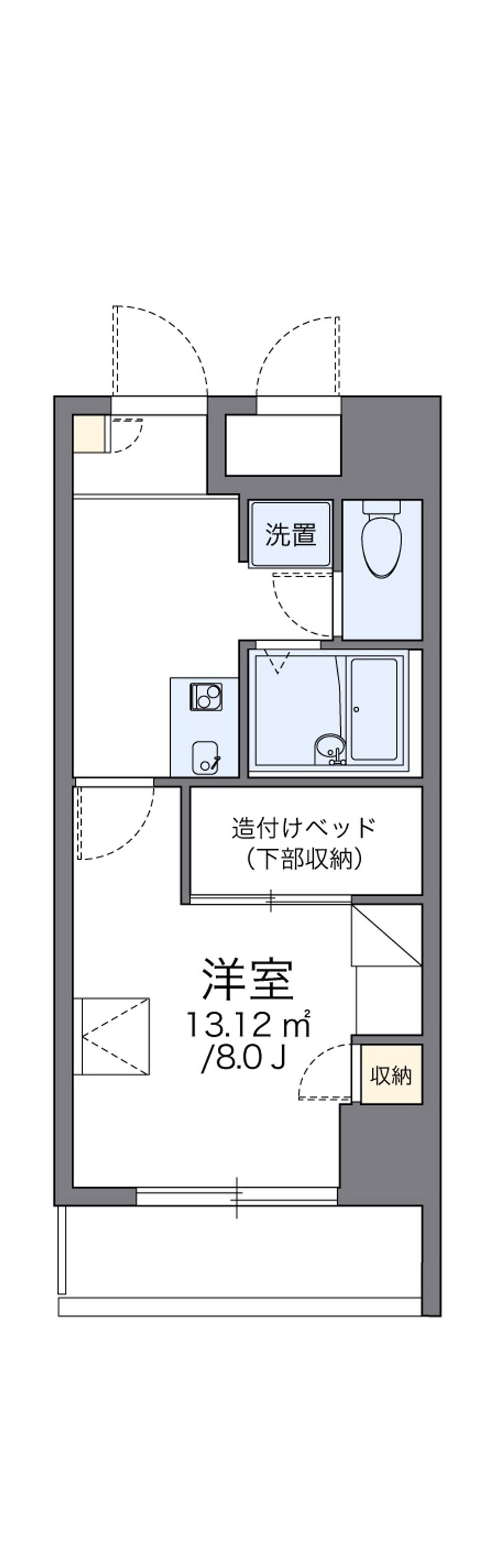 レオパレスＯＩビル　Ｕｎｉｏｎ 間取図