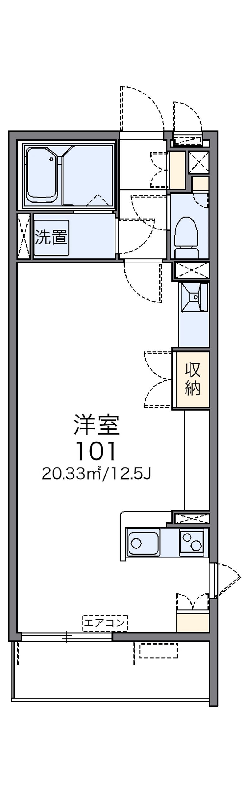 レオネクストエムフラッツ新里 間取図