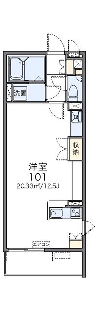 レオネクストエムフラッツ新里 間取り図