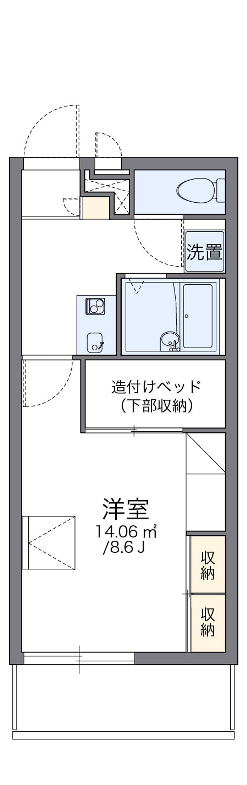 レオパレスセカンド 間取図