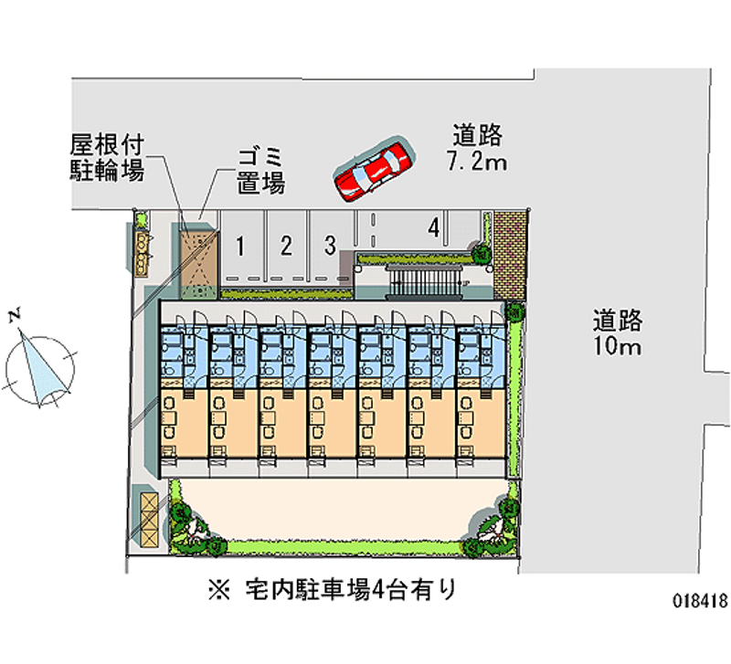 レオパレス船橋南本町 区画図