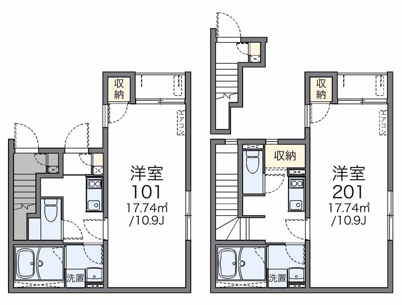 レオネクストフラワー三木Ⅲ 間取図