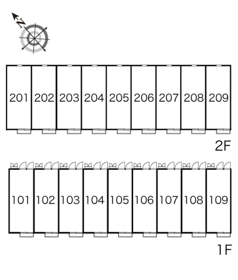 レオパレス喜楽来 間取り配置図