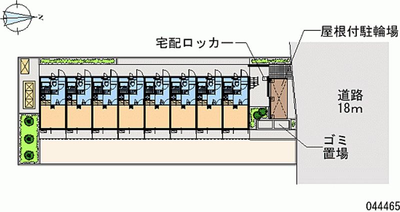 レオパレスオネスティⅢ 区画図