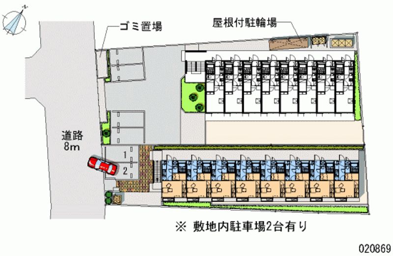 レオパレスプランタン 区画図