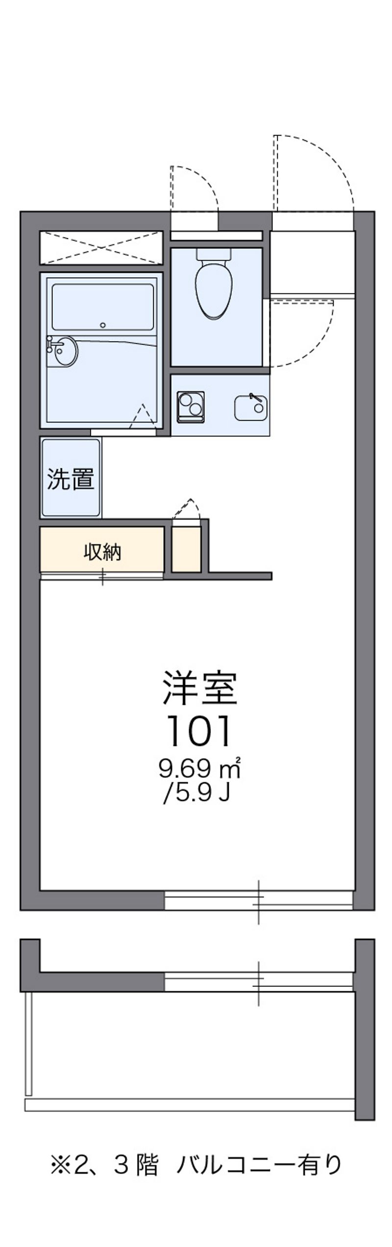 レオパレスリヴェール 間取図