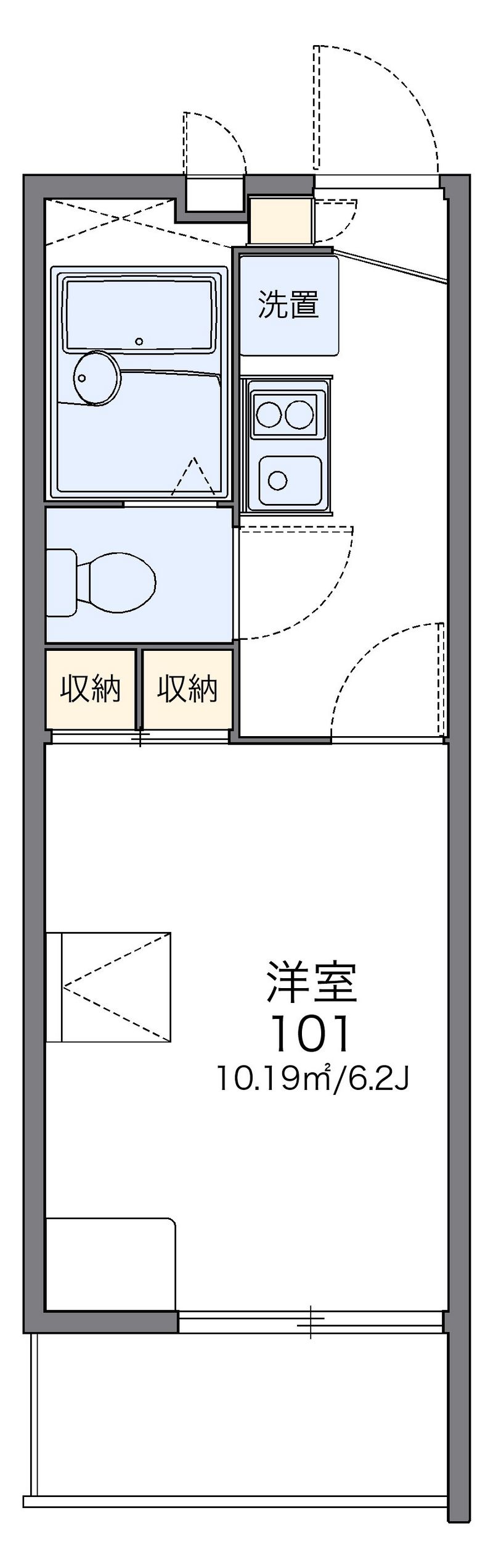レオパレスエスポワール 間取図