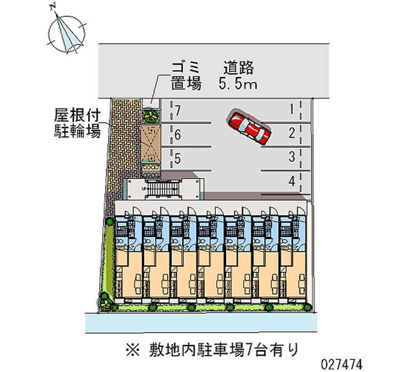 27474 Monthly parking lot