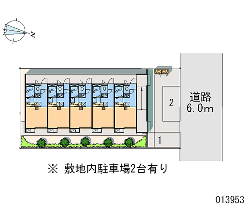レオパレス梅田 区画図