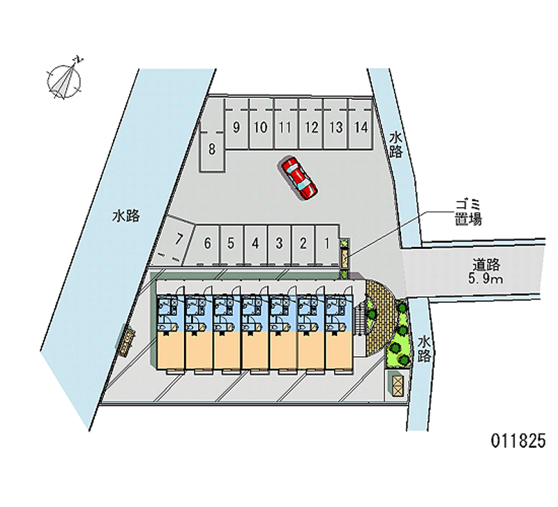 11825 Monthly parking lot