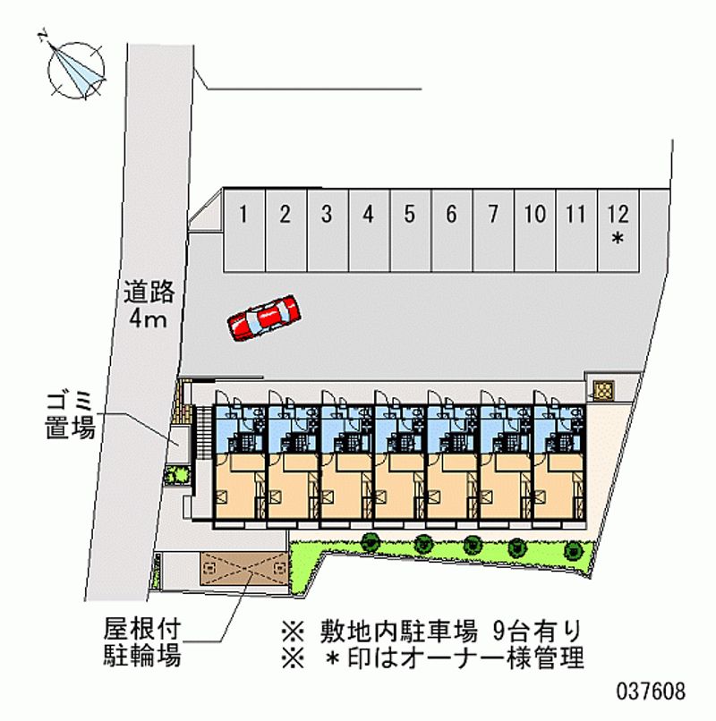 レオパレス八幡大谷 区画図