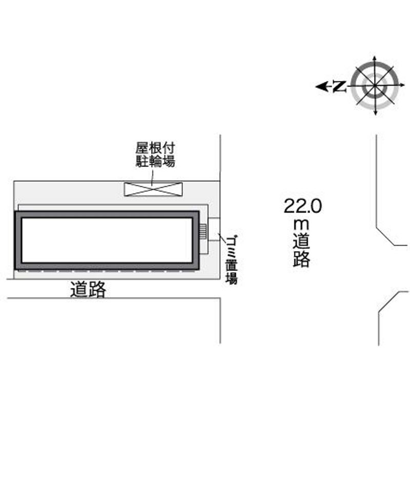レオパレス佐井寺 配置図