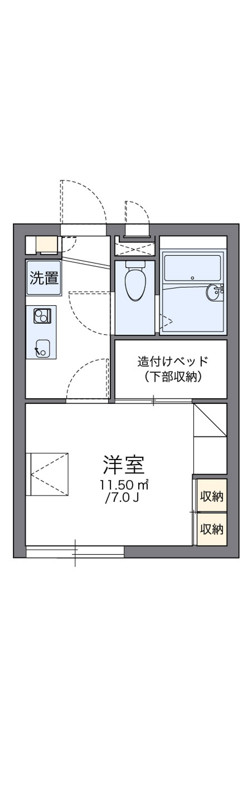 レオパレスアンセストラル 間取図