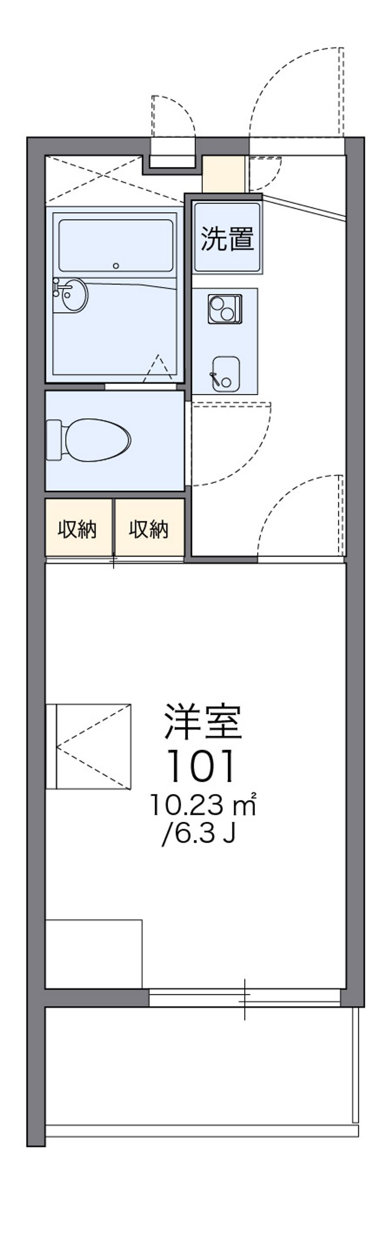レオパレス大池橋 間取図