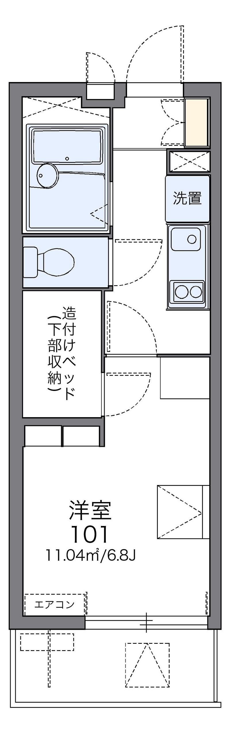 レオパレス萬　壹番館 間取図