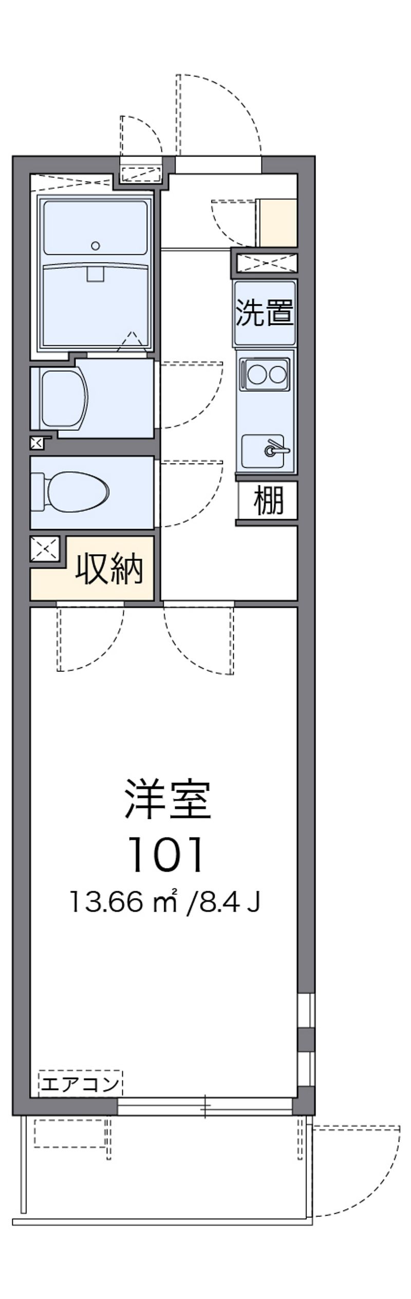 クレイノＫＡＮＡＭＥⅡ 間取図