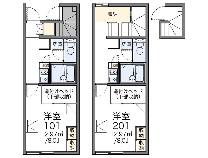 レオパレス城内 間取図