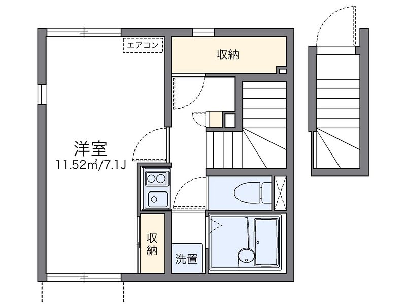 レオネクストユリ 間取図