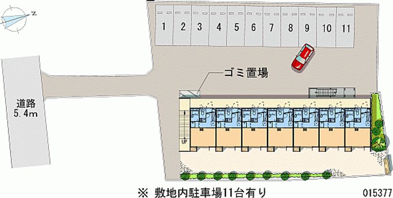 レオパレスクレール 月極駐車場