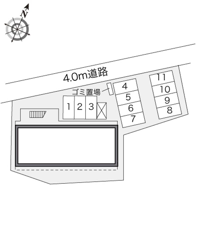 レオパレスサニーコート中山 配置図