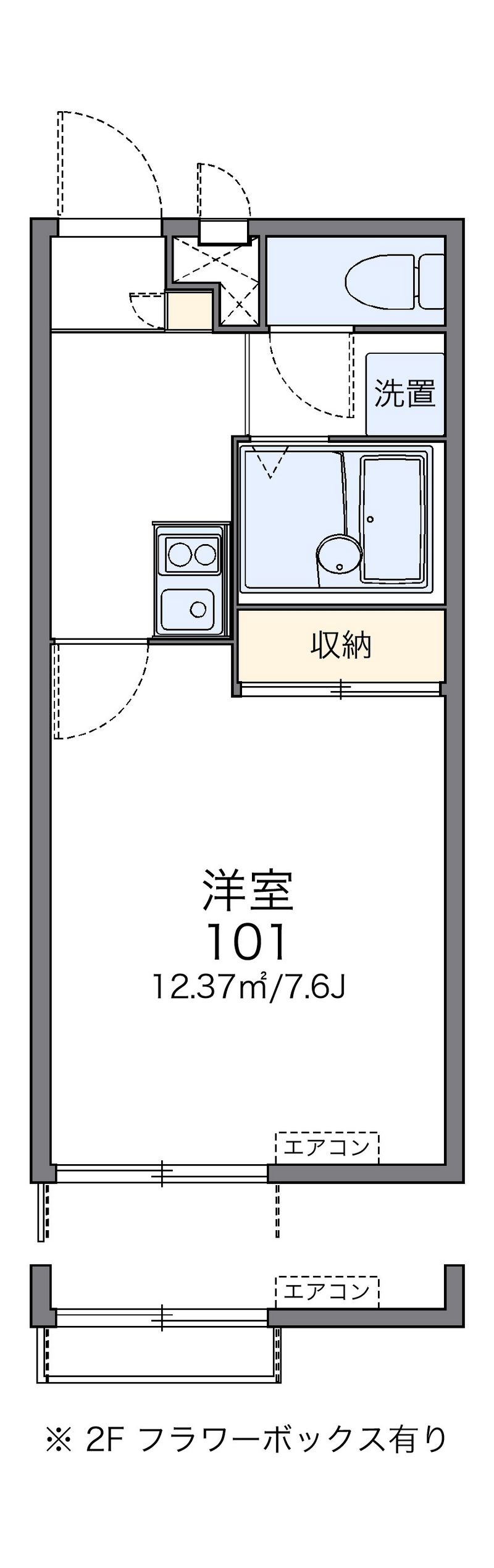 レオパレス糸田 間取図