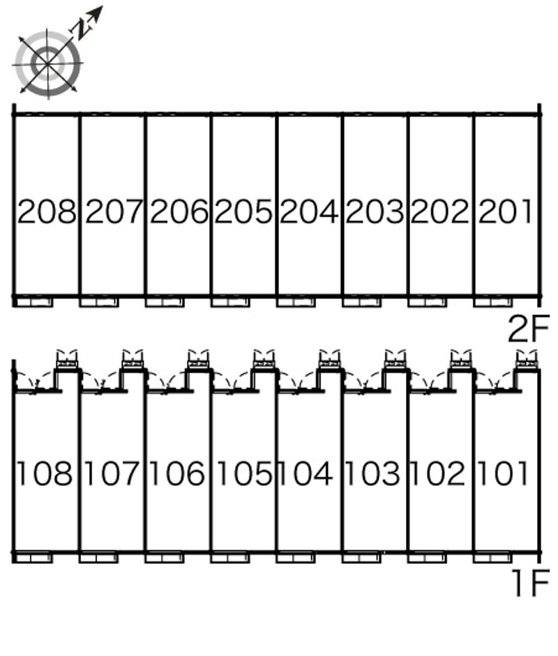 レオネクストフジヤマＢ 間取配置図