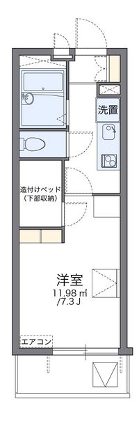 レオパレスマハロ 間取り図