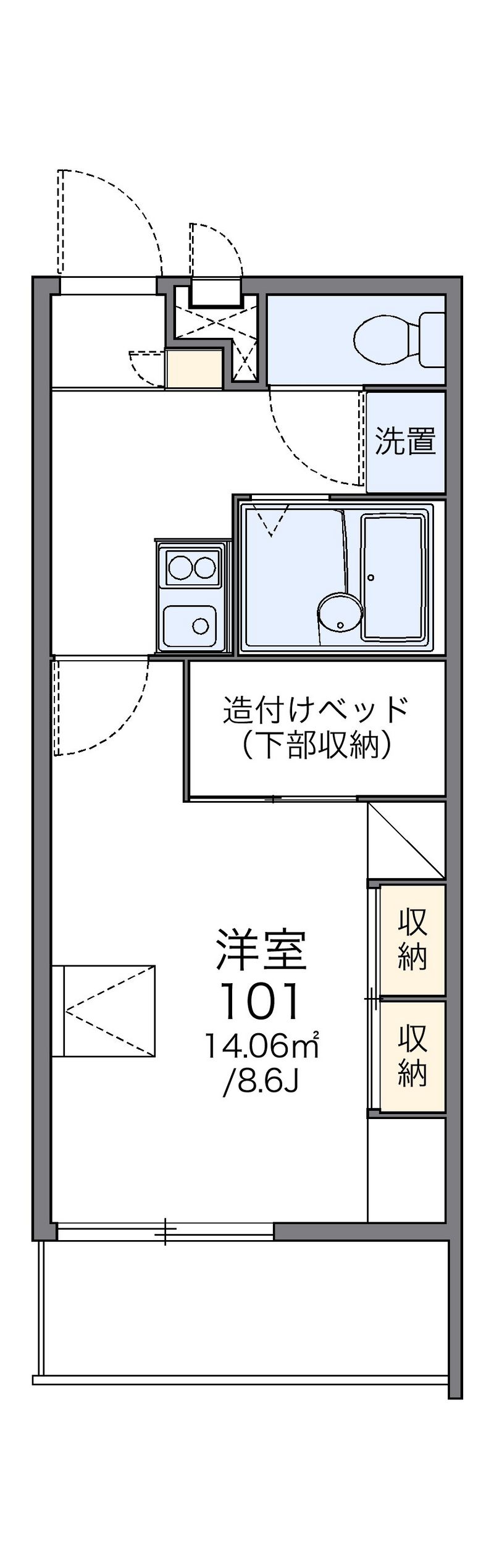 レオパレスクレール 間取図