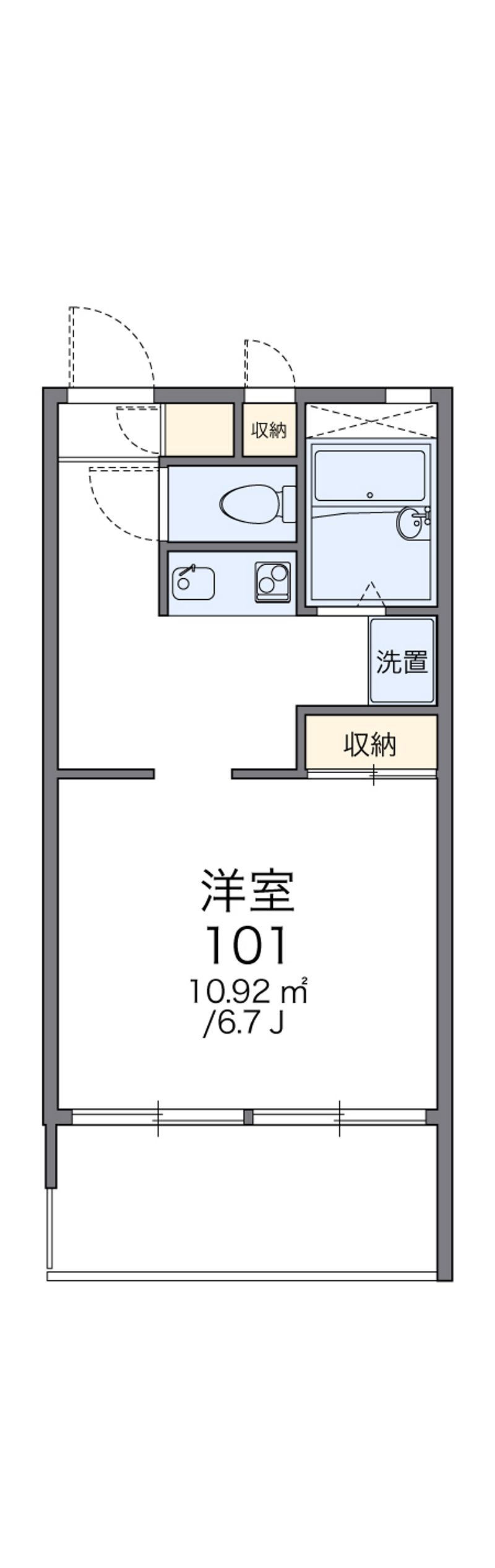 レオパレスルミエール 間取図