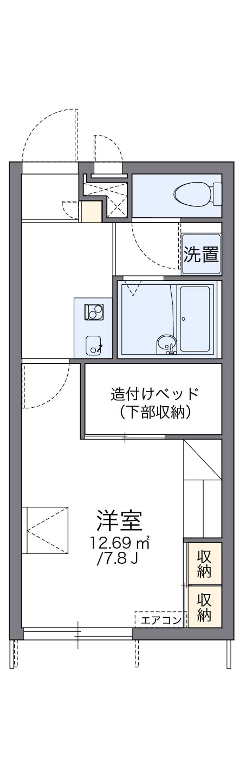 レオパレスＦ 間取図