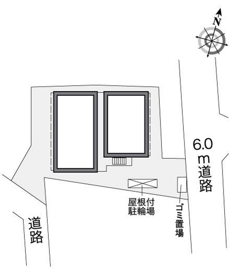レオパレスｗｅｓｔ　ｃｏｕｒｔ 配置図