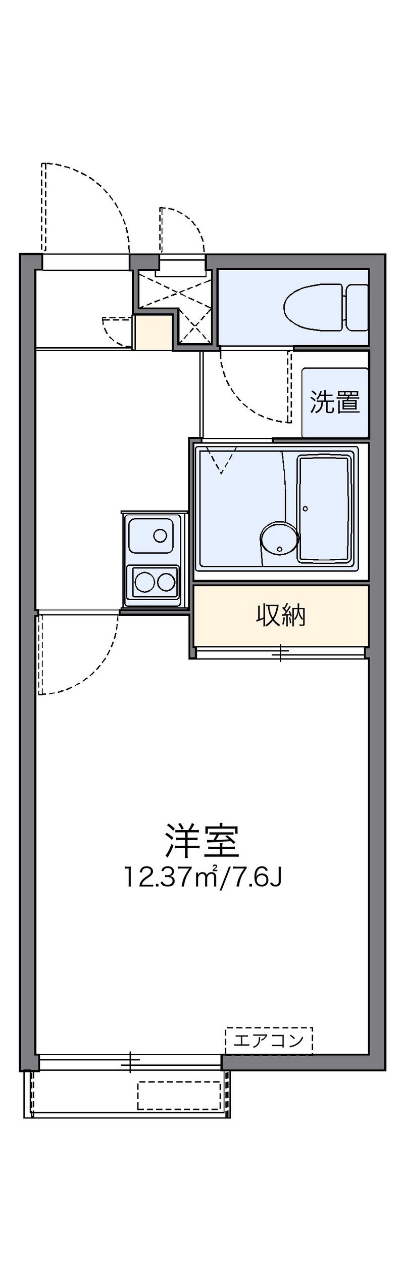 レオパレスリンネル 間取図