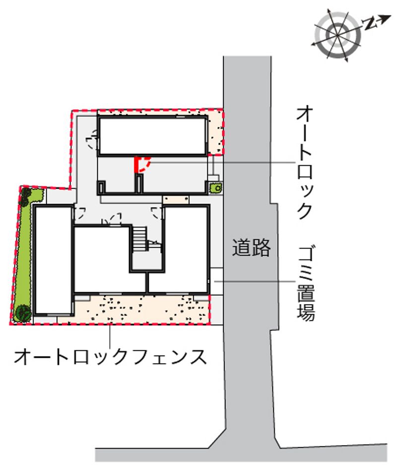 レオネクストレジデント西尾久 配置図