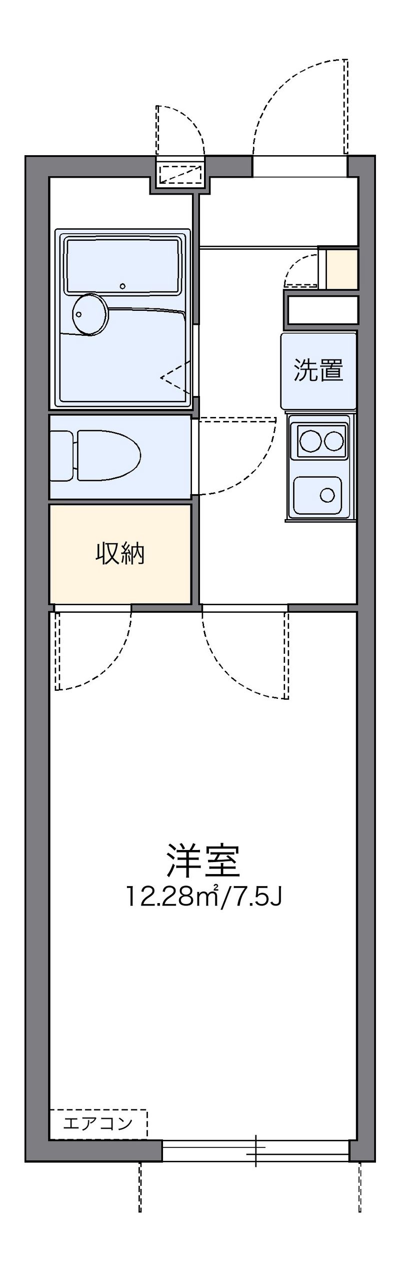 レオパレスＭＵＴＳＵＭＩ 間取図