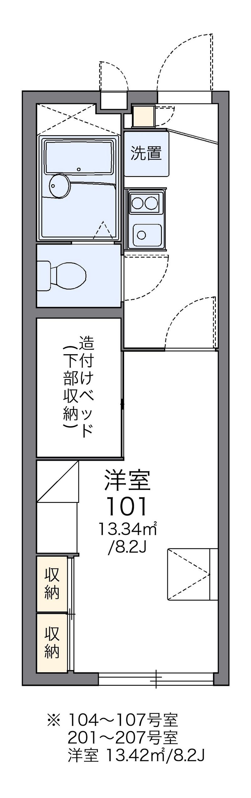レオパレスＭＩＮＥⅡ 間取図