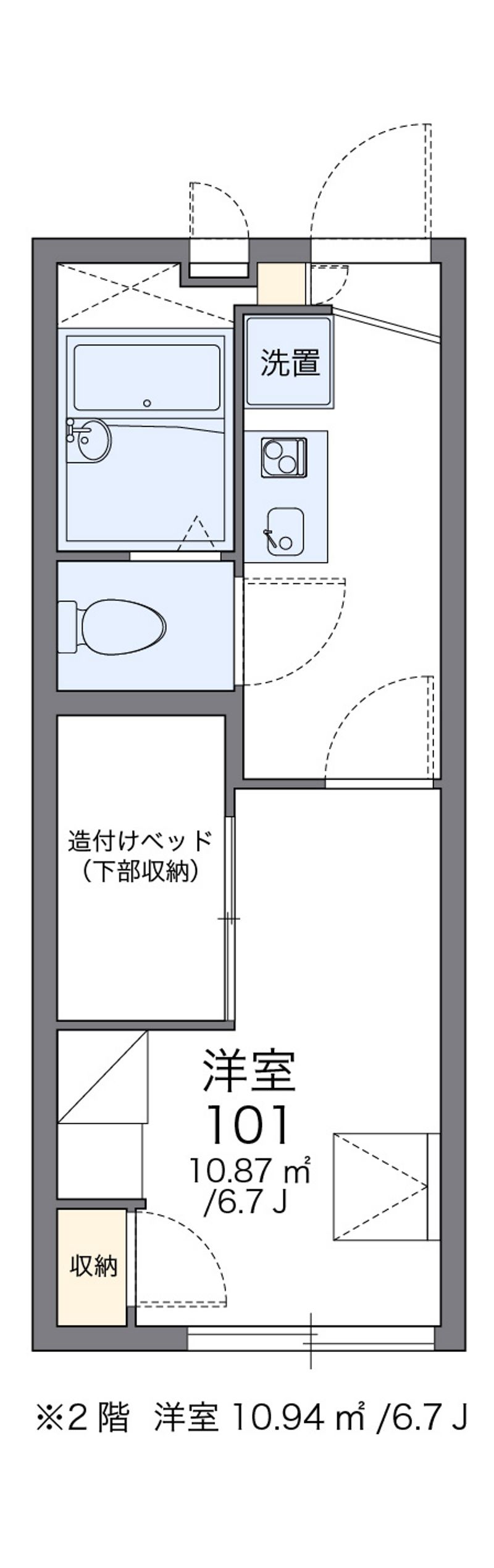 レオパレスＭ 間取図
