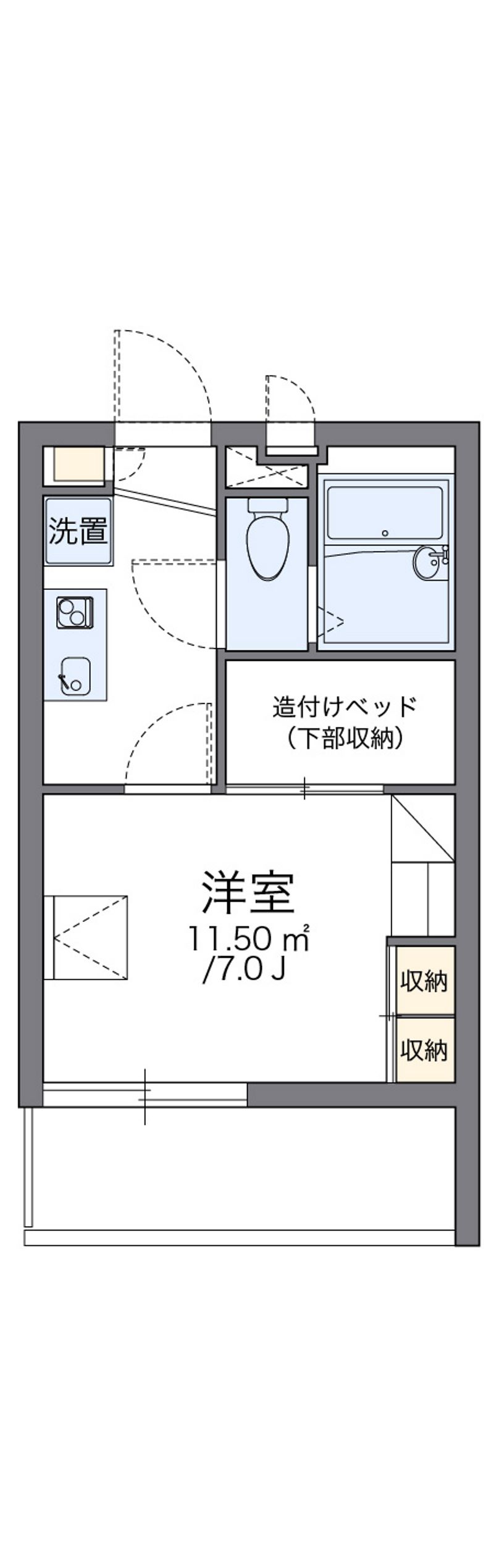レオパレスだるま 間取図