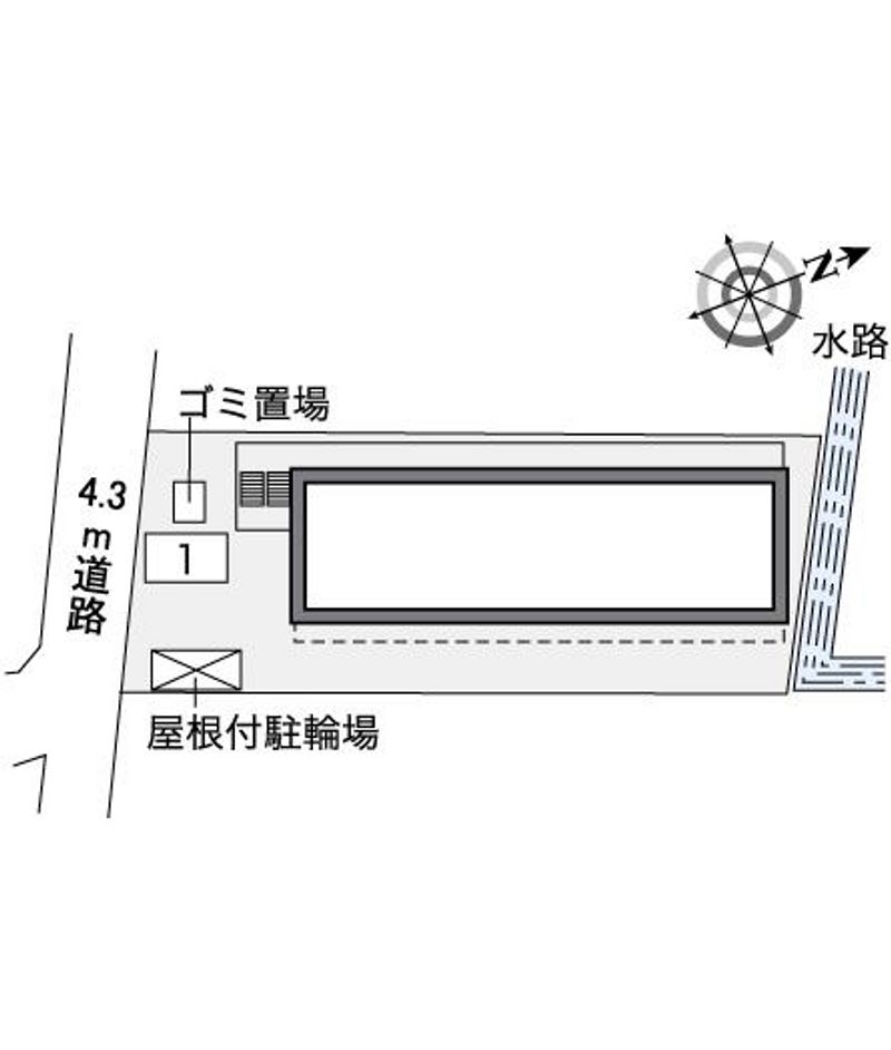 レオパレスメモラブルⅡ 配置図