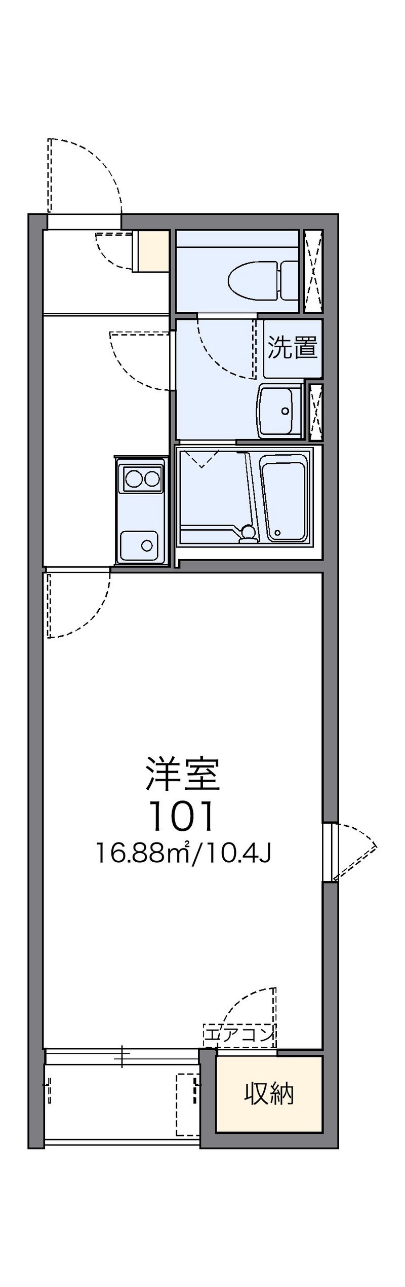 レオネクストアンソレイユＥ 間取図