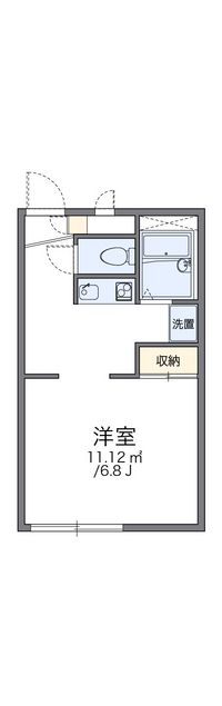 レオパレス中今 間取り図