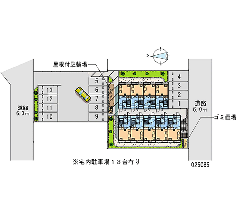 レオパレスサンフラワー 月極駐車場