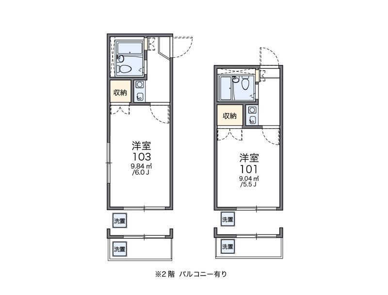 レオパレスサンハイム 間取り