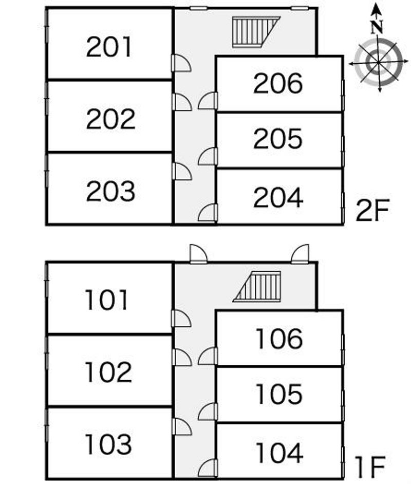 レオパレス里塚ベストフラット 間取配置図