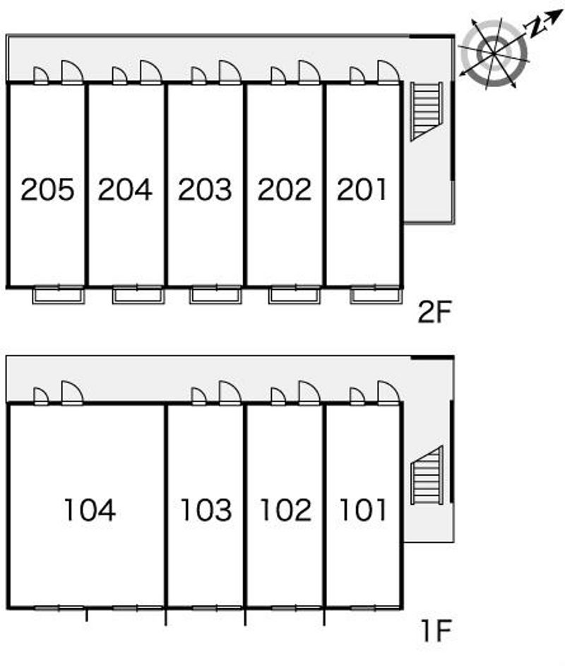 レオパレスすず 間取配置図