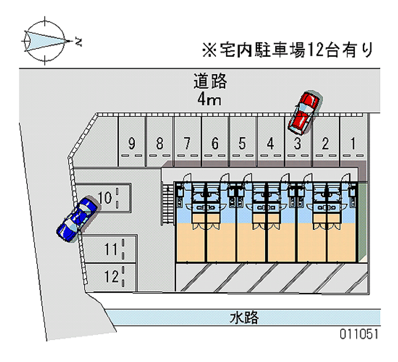 レオパレス中野 月極駐車場