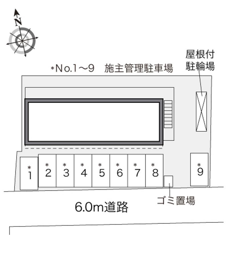 レオパレス珠里亜 配置図