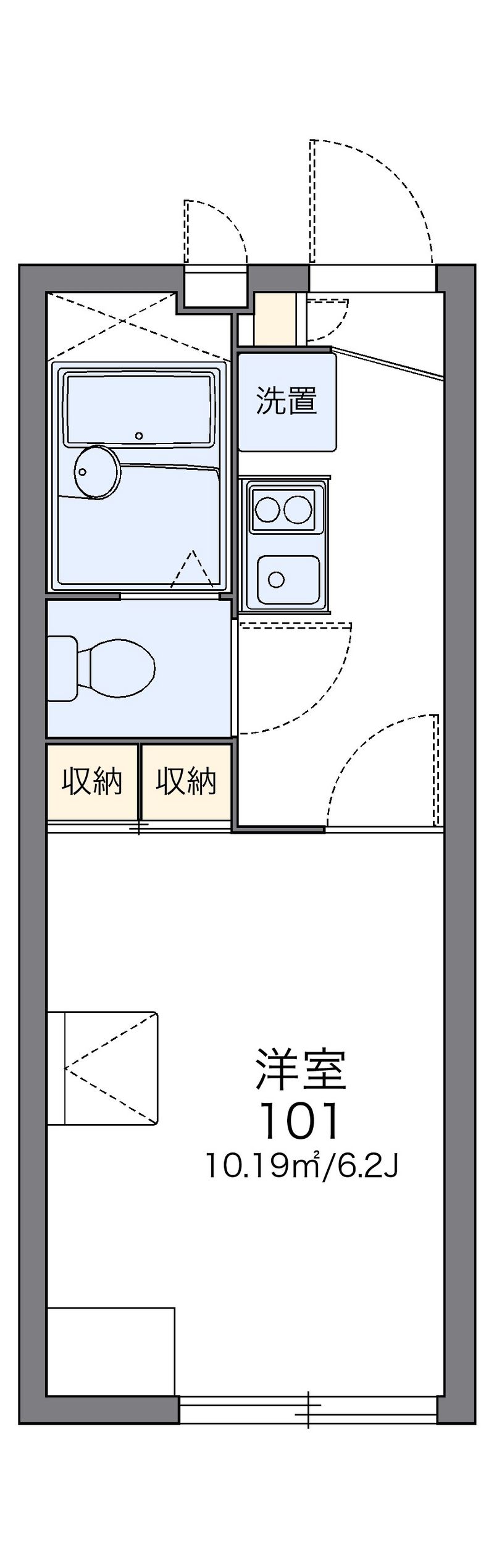 レオパレスコンホート四谷 間取図