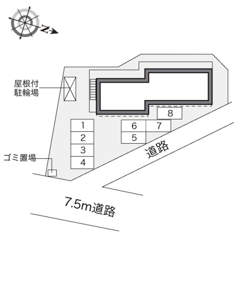 レオパレスロベリア 駐車場