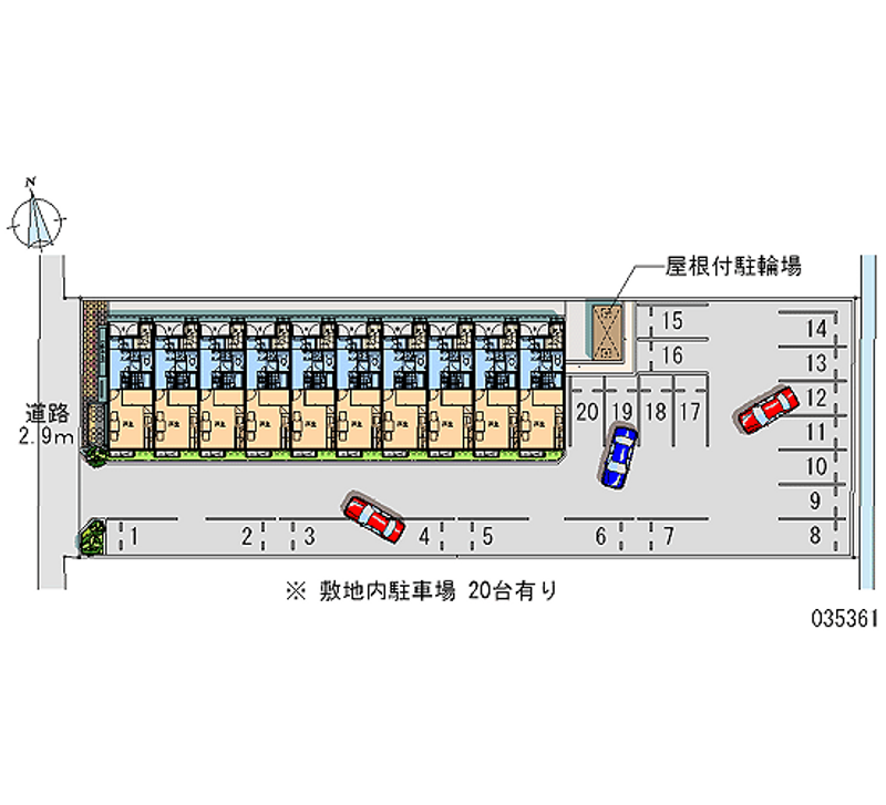 レオパレスフォンテーヌ岐阜 月極駐車場