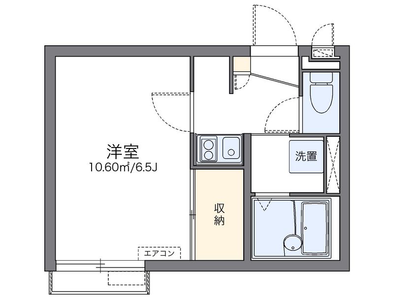 レオパレス爽やか 間取図